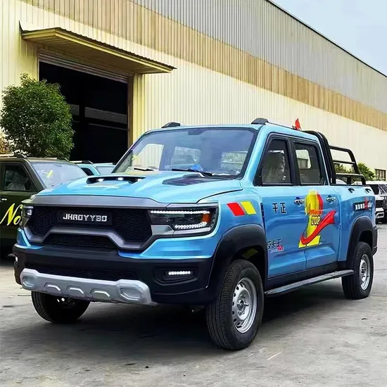 Electric Pickup Electric Car Cargo Truck Double Row 5 Seat Electric Double Cab Pickup