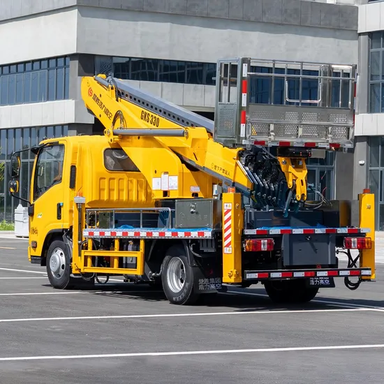 Customized Euro 6 Diesel Special Arm Boom Platform Aerial Construction Transport Vehicle 